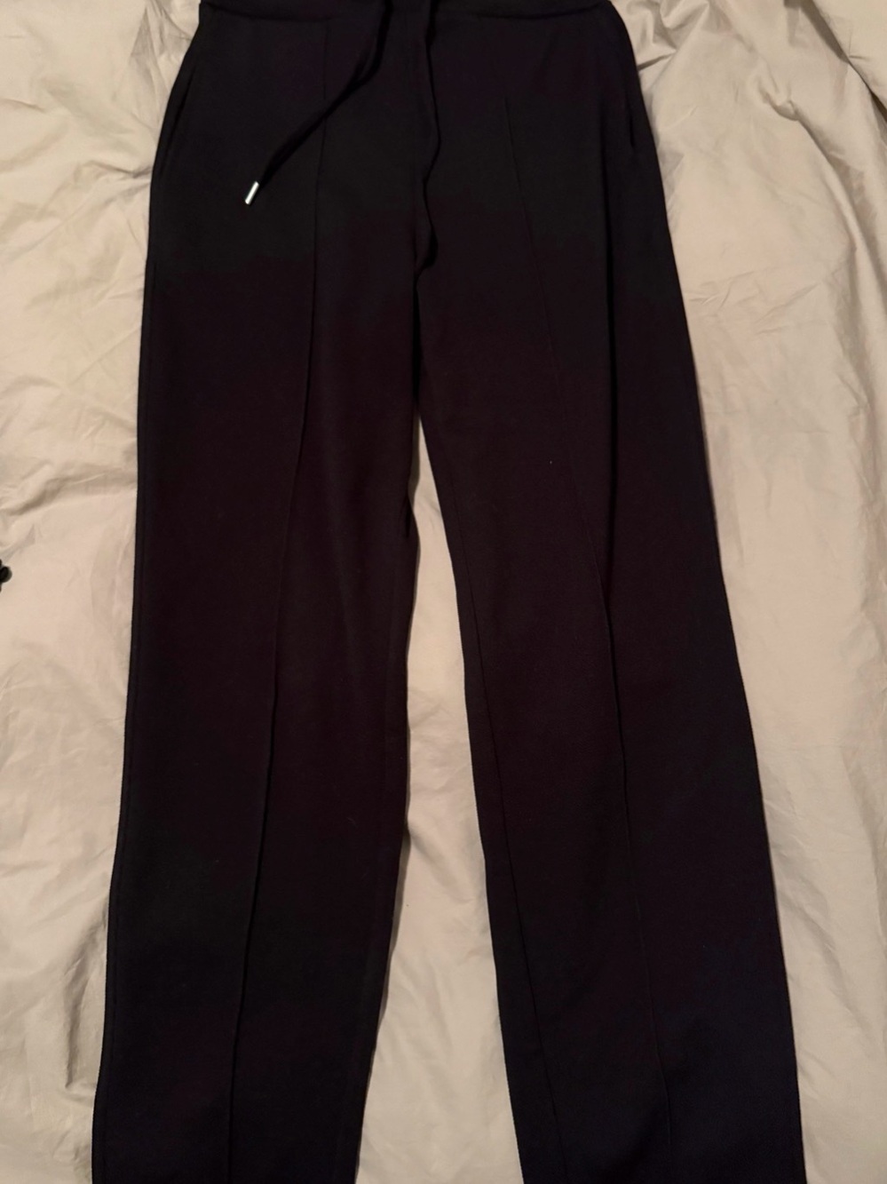Mango black straight leg lounge pants